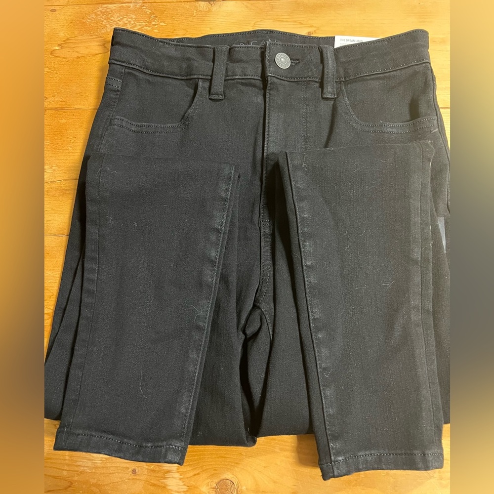 American Eagle Super High Rise Black Jegging